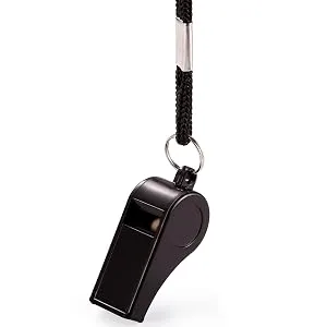 Whistle, Plastic Whistle with Lanyard, Loud Clear Black Whistles Bulk Great for Coaches, Referees, and Officials 24PCS - Plastic Whistle with Lanyard, Loud Clear Black Whistles Bulk Great for Coaches, Referees, Officials