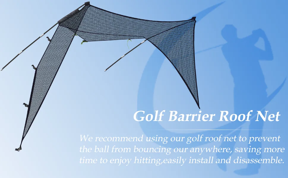 Golf Net Roof Net for 10x7x6FT Golf Net by Gagalileo,Roof Net Attachment,Golf Hitting Nets Training Aids,Golf Roof Net - Golf roof net