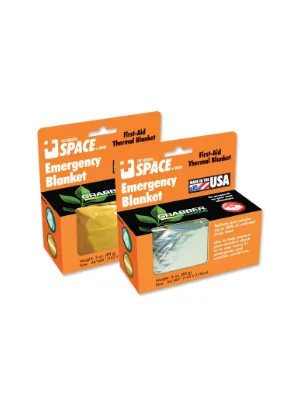 Grabber Outdoors The Original Space Brand Emergency Survival Blanket, Silver, 3oz. 56" X 84" - product information 3