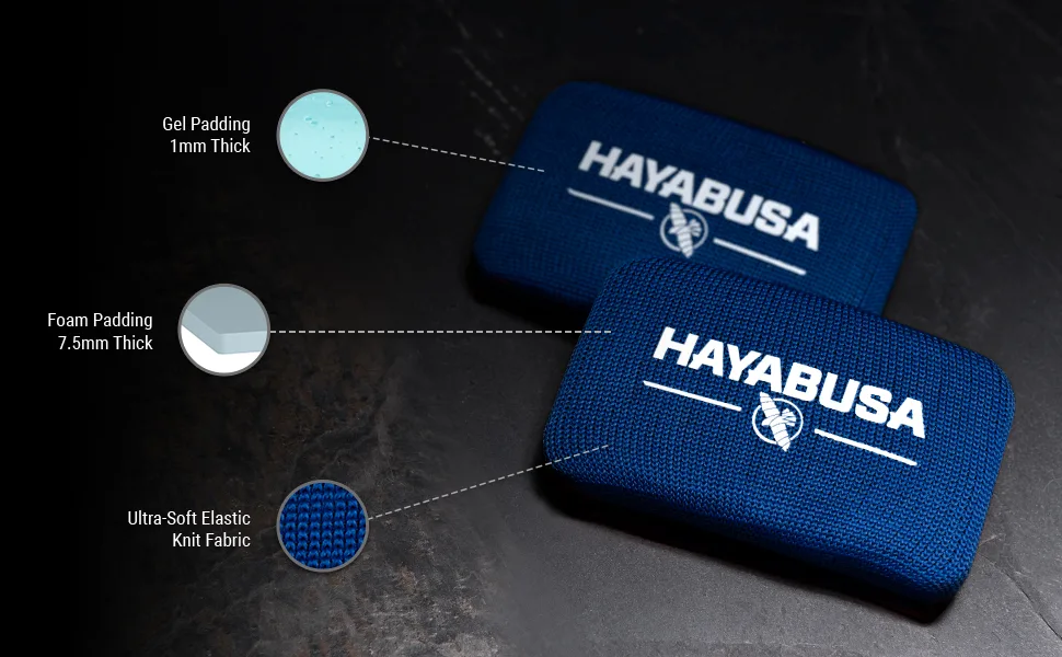 Hayabusa Boxing Knuckle Guards Small/Medium Black - Boxing Knuckle Guards Foam Padding