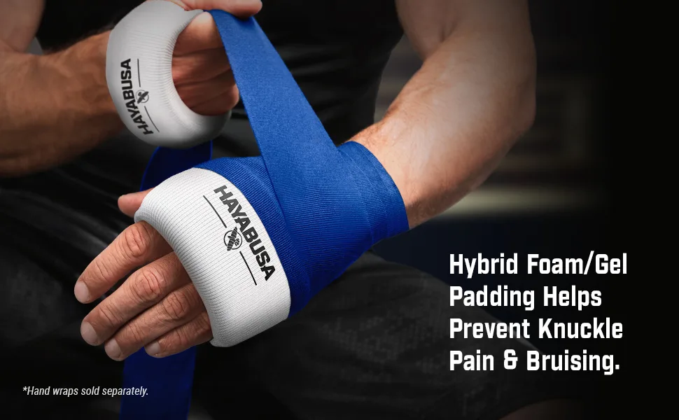 Hayabusa Boxing Knuckle Guards Small/Medium Black - Boxing Knuckle Guards for use with hand Wraps