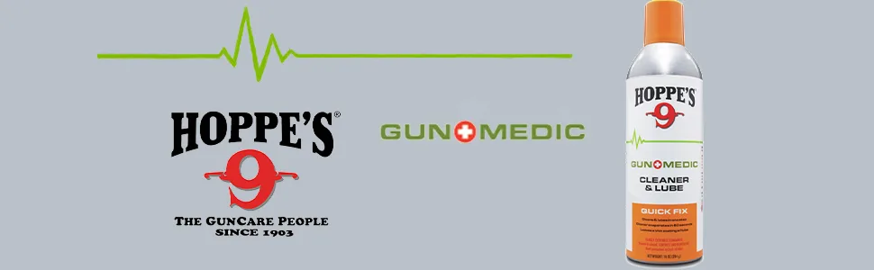 HOPPE'S Gun Medic Bio-Based Cleaner & Lube 10 oz - header