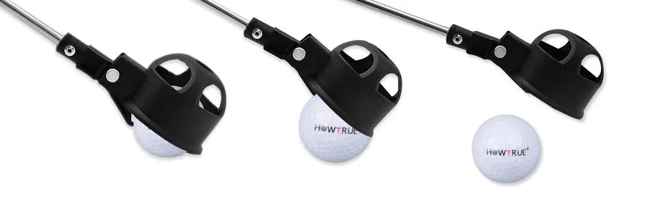 HOW TRUE 9ft Retractable Golf Ball Pick Up Retriever, Telescopic Extendable Golf Ball Retriever for Water - golf ball retriever