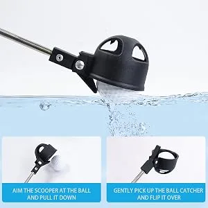 HOW TRUE 9ft Retractable Golf Ball Pick Up Retriever, Telescopic Extendable Golf Ball Retriever for Water - golf ball retriever 2