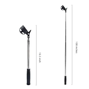 HOW TRUE 9ft Retractable Golf Ball Pick Up Retriever, Telescopic Extendable Golf Ball Retriever for Water - golf ball retriever 3