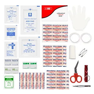 I GO 85 Pieces Hard Shell Mini Compact First Aid Kit, Small Personal Emergency Survival Kit for Travel Hiking Camping Backpacking Hunting Marine Car Red - A1FA08-2