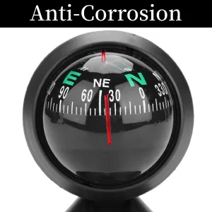 Keenso Dash Car Compass, Precisely Auto Adjustable Boat Compass Dash Compass for Car Marine Boat Ship - B083Q881R3