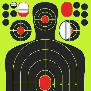 kefit 12x18 Inch Shooting Targets, Splatter Reactive Targets for Pistol Shooting - Easily See Your Hit 10 pack - gun paper targets