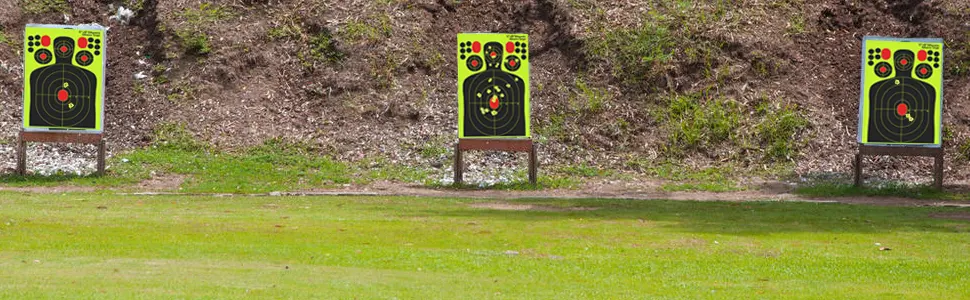 kefit 12x18 Inch Shooting Targets, Splatter Reactive Targets for Pistol Shooting - Easily See Your Hit 10 pack - targets for pistol shooting