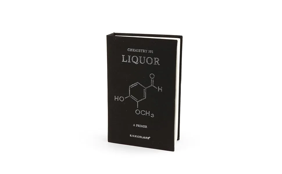 Kikkerland Chemistry 101 Flask Book - Chemistry Book Flask - BA24