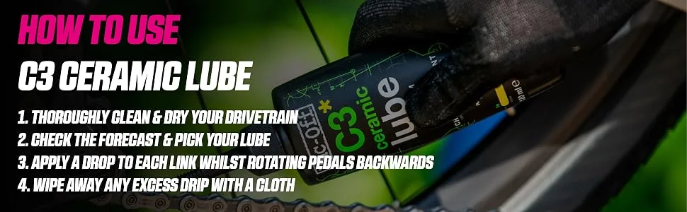 Muc Off C3 Ceramic Wet Bike Chain Lube 120ml - c3 Lube 04