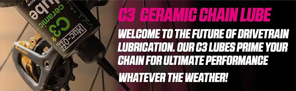Muc Off C3 Ceramic Wet Bike Chain Lube 120ml - c3 Lube Intro
