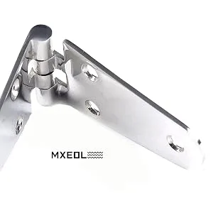 Mxeol Boat Stamped Strap Hinge Stainless Steel Marine Deck Strap Door Hinges 5.8" x 1.5" Pair - hatch hinge
