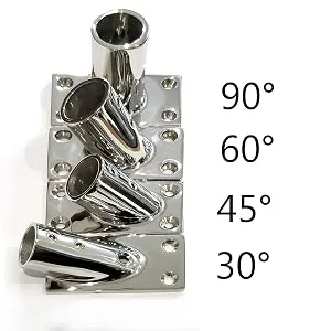 NRC&XRC Boat Hand Rail Fitting-45/60/90/30 Degree 1 inch Rectangular Base-Marine 316 Stainless Steel usd by Boats/Awning 60 degree 1"ID - product information 4