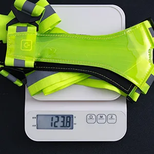 OMKHE LED Reflective Vest Running Gear, USB Rechargeable LED Light Up Vest High Visibility with Adjustable Waist/Shoulde Green - product information 6