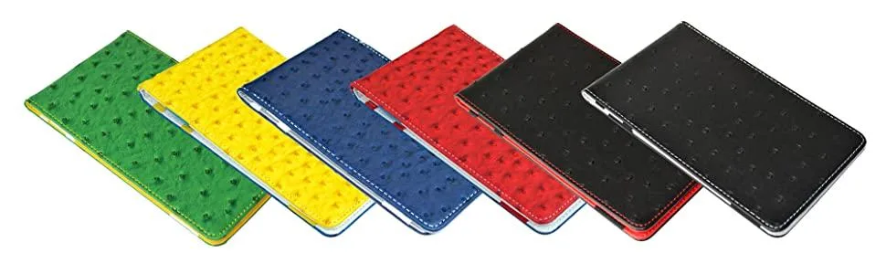 ON PAR Premium Ostrich Effect Golf Scorecard Holder Navy/Grey - product information 2