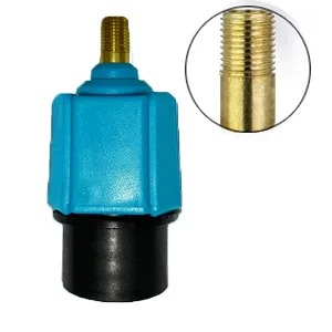 PeSandy Inflatable SUP Pump Adaptor Compressor Paddle Board Pump Adapter, Multifunction SUP Valve Adapter with 4 Air Valve Nozzles for Inflatable Boat, Stand Up Paddle Board, Inflatable Bed, Dinghy Blue - SUP Pump Adapter 4