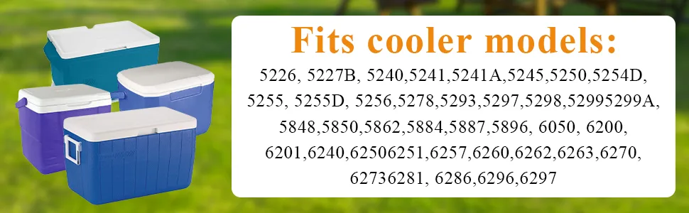 Cooler Replacement Plastic Hinges & Screws Set Compatible with Coleman Coolers | 4 Pack - cooler parts