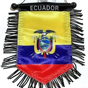 Ecuador Flag Ecuadorian Pride Automobile Ecuador Mini car Flag Great for ur car or Home - ecuador flag