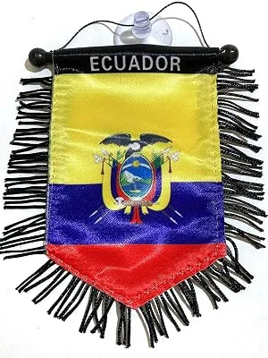Ecuador Flag Ecuadorian Pride Automobile Ecuador Mini car Flag Great for ur car or Home - ecuador flag