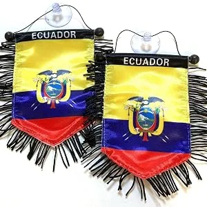 Ecuador Flag Ecuadorian Pride Automobile Ecuador Mini car Flag Great for ur car or Home - ecuador flags