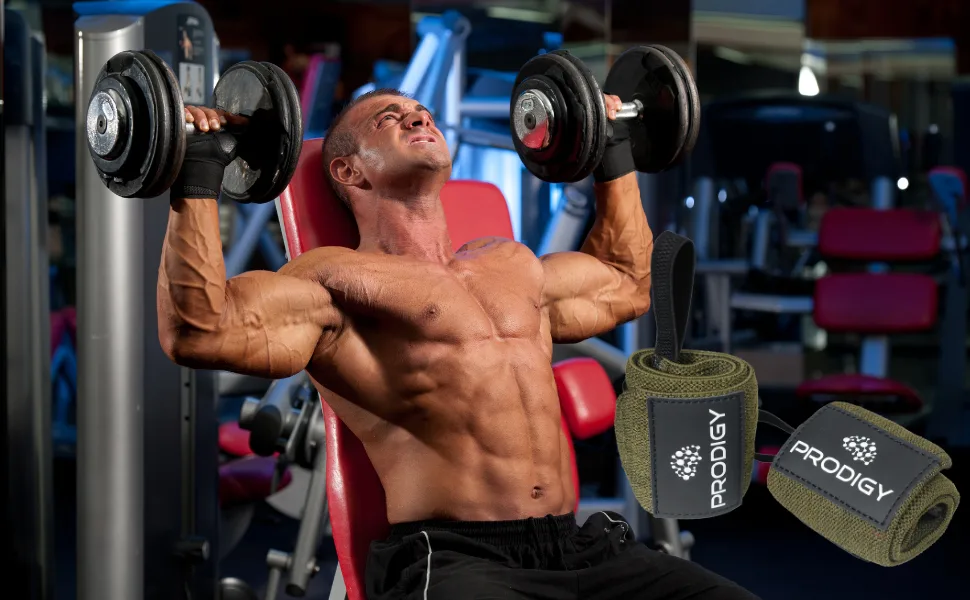 Premium Weightlifting Wrist Wraps 18" Professional Grade Wrist Support with Heavy Duty Thumb Loop - Top Wraps for Working Out, Strength Training, Bodybuilding. Dark Green - Weightlifting wraps, workout wraps, lifting wraps, fitness wraps, wrist wraps, wrist support
