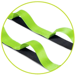 ProsourceFIt Multi-Loop Stretching Strap 8 Ft for Yoga, Pilates, Physical Therapy, Sports, Dance & Gymnastics to Improve Posture, Increase Flexibility and Mobility Blue - yoga belt, yoga strap length, extra long