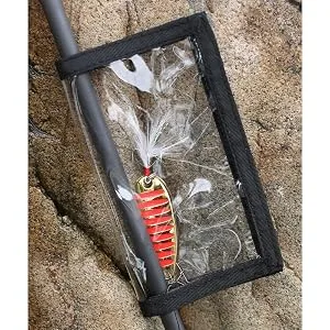 Fishing Lure Wraps 4 Packs Clear PVC Bait Hook Covers Keeps Fishing Safe Easily See Lures Medium Orange - product information 16