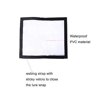 Fishing Lure Wraps 4 Packs Clear PVC Bait Hook Covers Keeps Fishing Safe Easily See Lures Medium Orange - product information 19