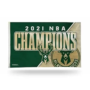 Rico Industries NBA Milwaukee Bucks 2021 NBA Champions Jounral/Notepad 8.25" x 5.25"- Office Accessory - banner flag