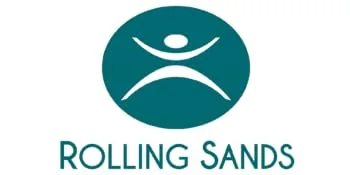 Rolling Sands 22 Ounce Reusable Plastic Stadium Cups White, 8 Pack, Made in USA, BPA-Free Dishwasher Safe Plastic Tumblers - rolling sands, logo