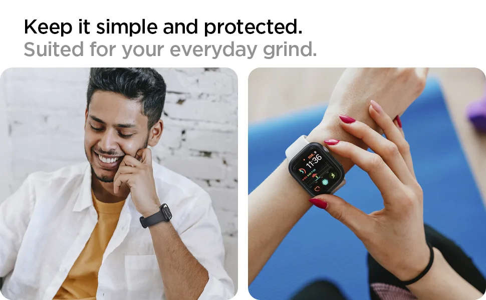 Spigen Thin Fit Designed for Apple Watch Series 8/7 (45mm) Case - Black - product information 2