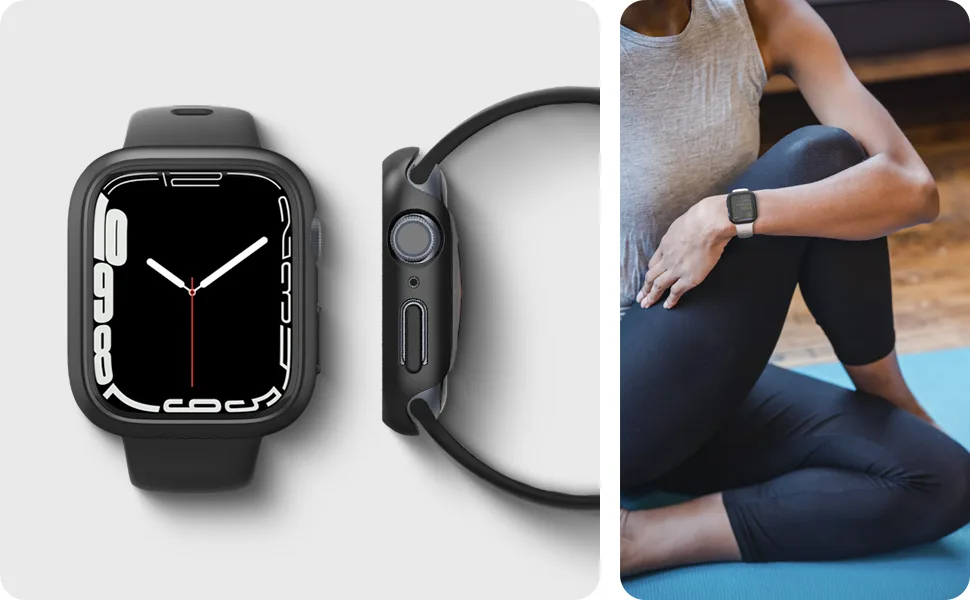 Spigen Thin Fit Designed for Apple Watch Series 8/7 (45mm) Case - Black - product information 6