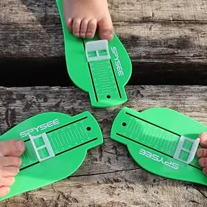 Kids Foot Measurement Device US SIZES | Professional Foot Gauge Kids Measuring Shoe Sizer for 0-8 Years Old Use (GREEN) - Foot Measurement Device Shoe Sizer Size Measuring Devices Brannock Kids Measure Feet Shoes Ruler