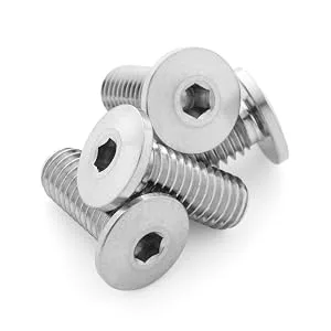 Terske Ultra-Low Profile Superlight Titanium Bottle Cage Bolts Black 4-Pack - Ultra-Low Head Titanium Bottle Cage Bolts by Terske