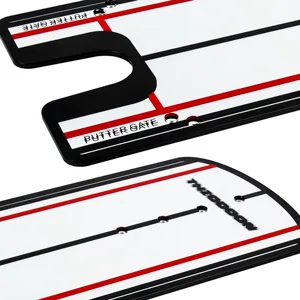 THIODOON Golf Putting Alignment Mirror with Golf Putter Line Putting Mirror Training Aid for Golf Putting Practice for Beginners Golf Putting Mirror Size 12 x 6 Inches - alignment mirror