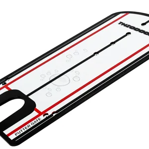 THIODOON Golf Putting Alignment Mirror with Golf Putter Line Putting Mirror Training Aid for Golf Putting Practice for Beginners Golf Putting Mirror Size 12 x 6 Inches - putt out training aid