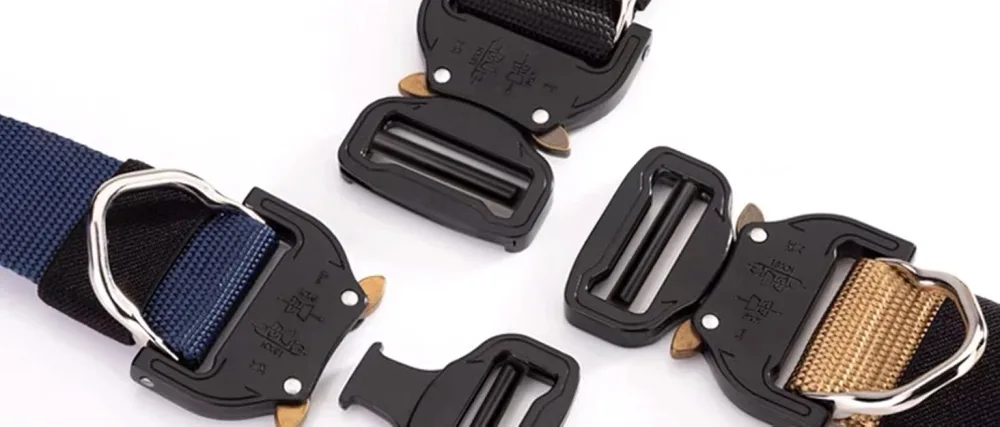 Metal Buckle Tactical Belt Heavy-Duty  1in 2 pack Quick Release Buckle for Buckle Replacement TXZWJZ 1 inch (25mm) - D-Ring Buckle