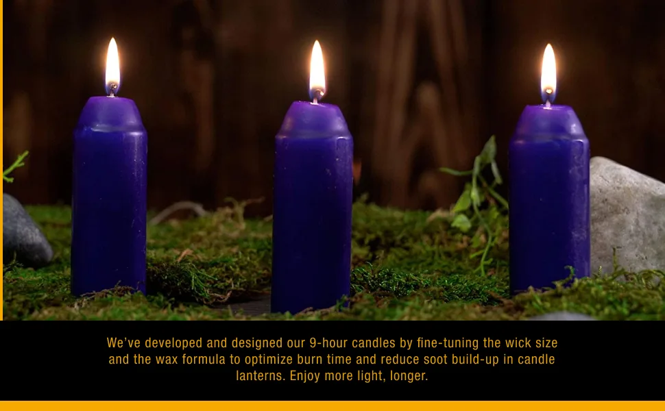 UCO 9-Hour Citronella Candles, Long-Burning Candles for Candle Lantern, 3 Pack - candles