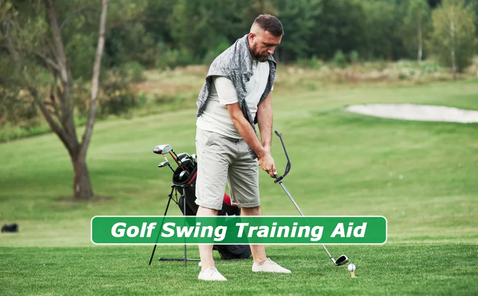 VAAGHANM Golf Swing Trainer Aid Golf Training Aids to Keep Head Still Golf Training Equipment Black - golf training tool