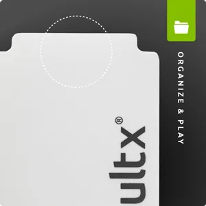Vault X  Deck Box and 150 Black Card Sleeves - Large Size for 120-130 Sleeved Cards - PVC Free Card Holder for TCG (White) - A Vault X Deck Box is the BEST way to store and transport your decks