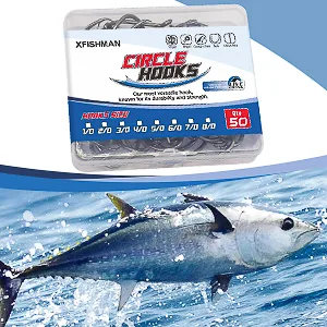 Circle-Hooks-Fishing-Equipment-Octopus-Hooks-Saltwater-50 Pack 1/0 9/0 7/0 50-Pack - sea circle hooks