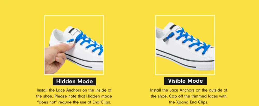 Xpand No Tie Shoelaces System with Elastic Laces - One Size Fits All Adult and Kids Shoes White - no tie