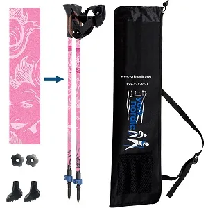 Pack of Extra Durable Rubber Replacement Tips (Replacement Feet/Paws/Ferrules/Caps) for Trekking Poles - Fits All Standard Hiking and Nordic Walking Poles Round (4) 4 Pack - color options