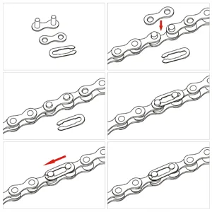 ZONKIE Bike Chain Single-Speed, Bicycle Chain 1 Speed, 1/2  1/8 inch,116 Links - product information 7