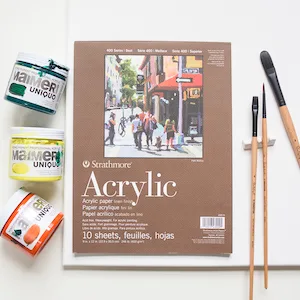 Princeton Catalyst Polytip, Brushes for Acrylic & Oil, Series 6400 Long Handle, Filbert, Size 4 Size 4 Filbert Filbert - Brushes and Paper