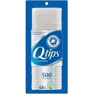 Q-tips Cotton Swabs, 500 Count (Pack of 2) - Q-tips Cotton Swabs