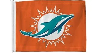 Rico Industries NBA Fan Shop Car Flag including Pole Milwaukee Bucks 16 x 19.5-" Team Color - dolphins
