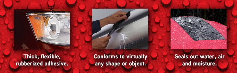 Flex Tape Mini Super Strong Waterproof Tape, White - Usage shots of Flex Tape