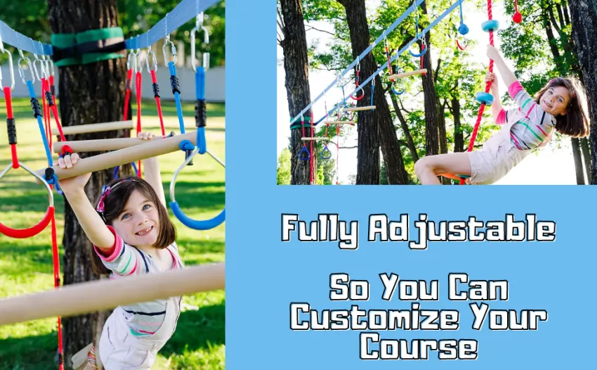Lily's Things, Double Obstacle Line Metal Buckles for a Custom Ninja Experience, for Exclusive use with Our Double Slackline Sets (Set of 8) - customize your course